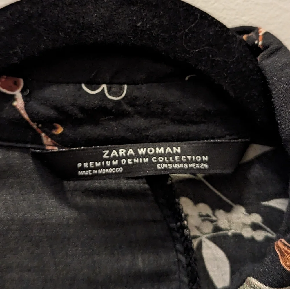 Zara Dress Premium Denim Collection Floral - Picture 6 of 6